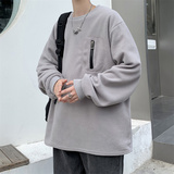 2025秋冬款摇粒绒套头衫卫衣长袖保暖抓绒W209P45，男装棉衣，电商C323