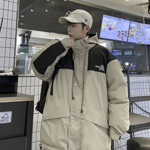 2025冬装刺绣拼色连帽宽松棉服冲锋衣冲锋棉衣外套 M2009P135图片
