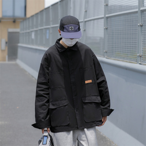 春装多口袋长袖衬衫男工装衬衣 C307P50图片