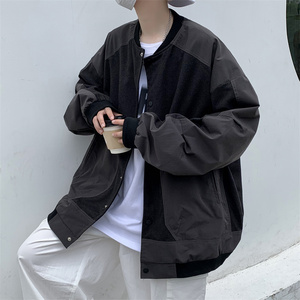 秋装棒球服外套男休闲夹克上衣 JK83P95 深灰图片
