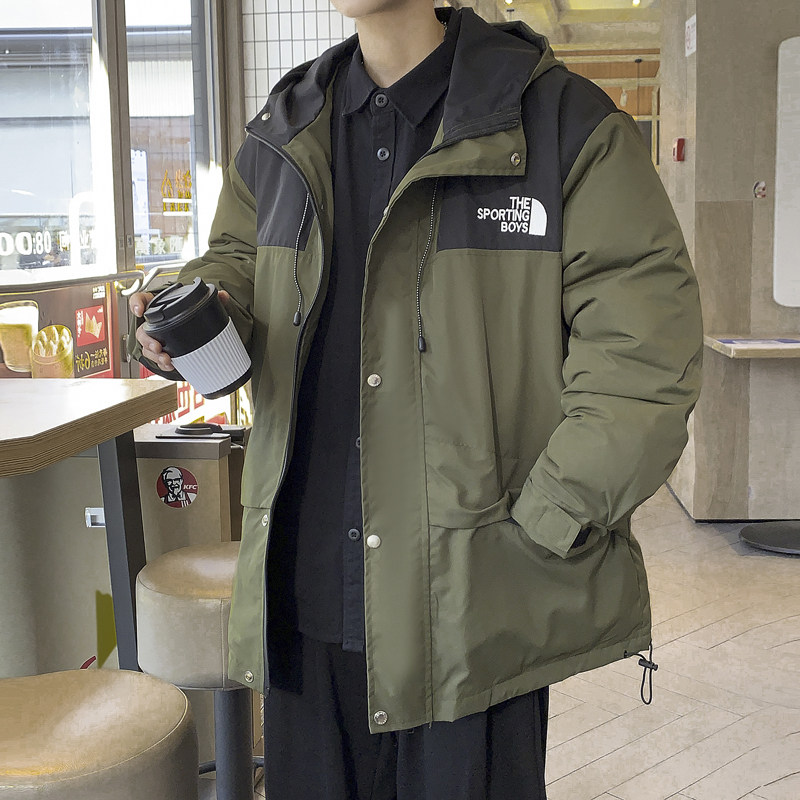 2025冬装刺绣拼色连帽宽松棉服冲锋衣冲锋棉衣外套 M2009P135图片
