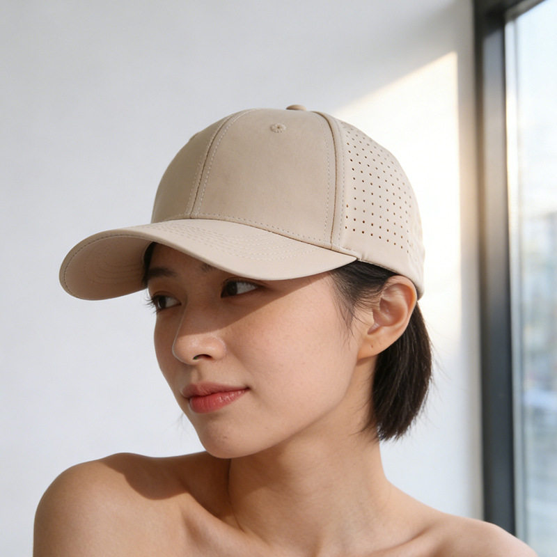 夏季网眼速干棒球帽薄款女遮阳透气户外休闲防晒帽运动防水鸭舌帽