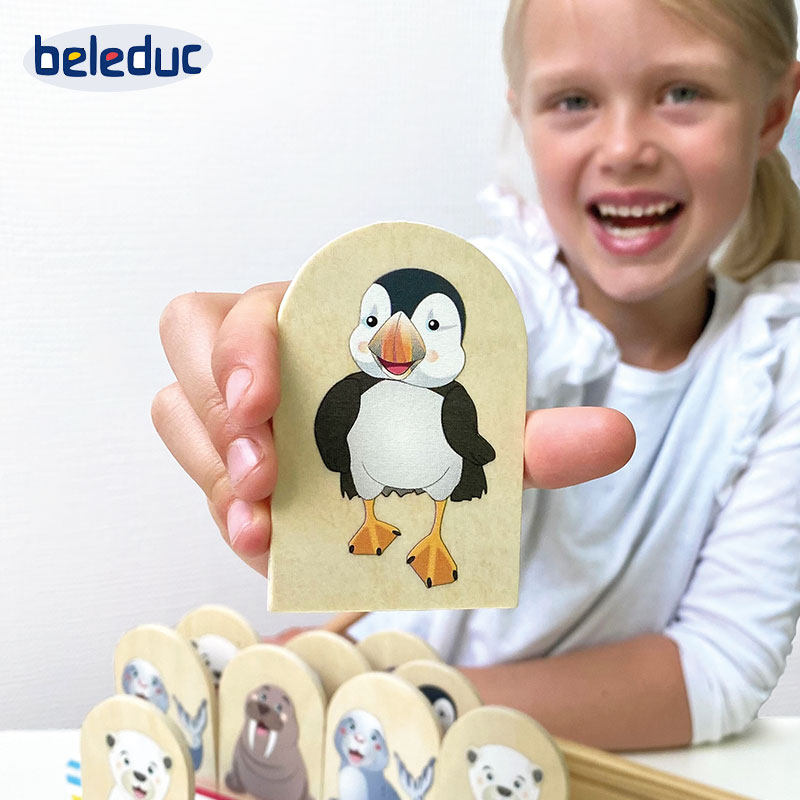 德国beleduc贝乐多花样跳水策略性游戏儿童益智木质桌游拼装玩具