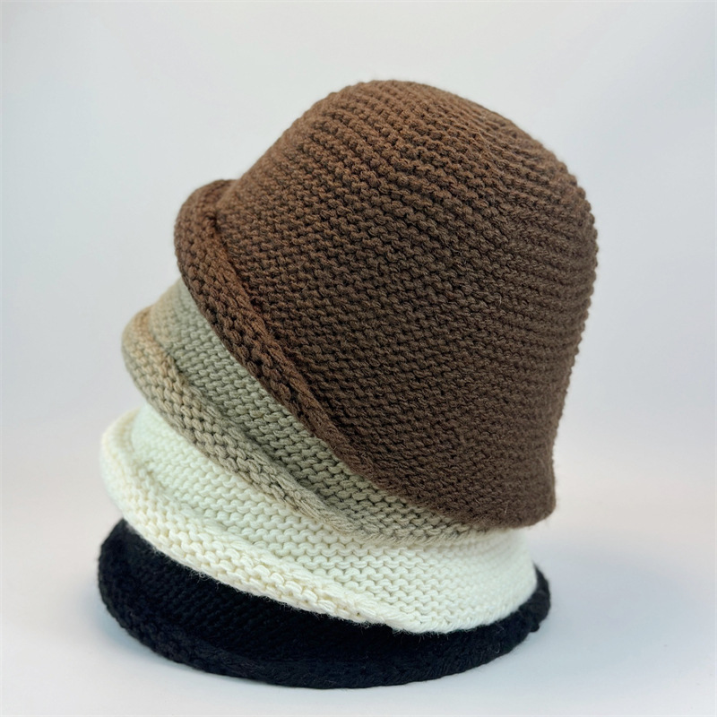 小头围日潮优雅潮流防晒遮阳渔夫帽2025夏透气卷边百搭盆帽水桶帽