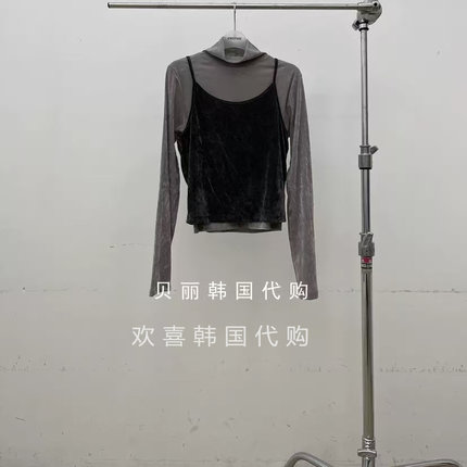 韩国东大门2026春季新品ATMOSPHERE 洋气显瘦高领修身T+吊带背心