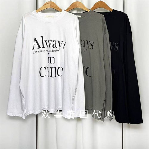 韩国东大门2025冬季新品sienne简约休闲百搭圆领英文字母宽松T恤