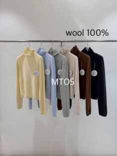 Jki 韩国东大门2025新款Monday To Sunday时尚百搭高领羊打底毛衣