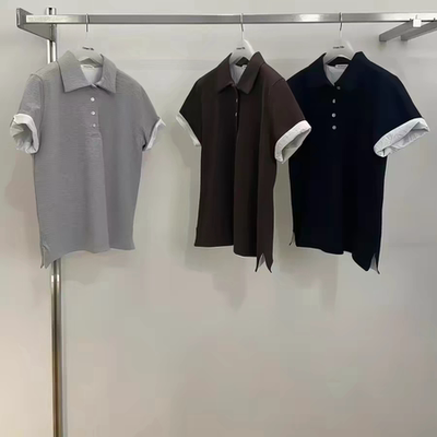 春减龄4粒扣Polo领短袖T恤