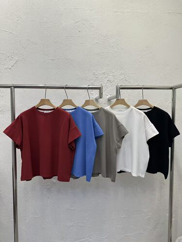 韩国东大门2026春新品DAYLOG圆领纯色百搭休闲短袖T恤上衣