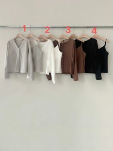 二件套吊带开衫 现韩国东大门代购 GATE 2nd 2025秋新款