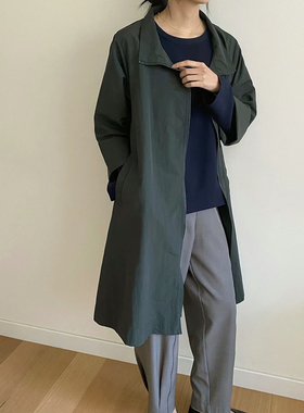 韩国东大门代购2025新款 Neutra 风衣外套中长款女