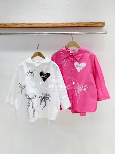 韩国东大门2026夏季新款INTRO时尚百搭蝴蝶结翻领宽松长袖衬衫