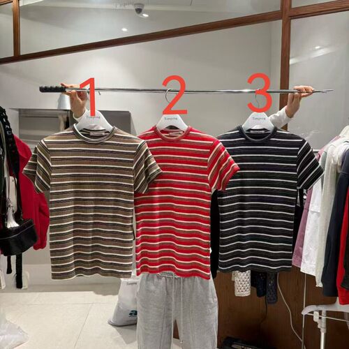 2026夏季简约圆领条纹短袖T恤