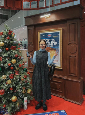 韩国东大门代购2025早春VIVACITY灯芯绒背绑带背心连衣裙潮长125