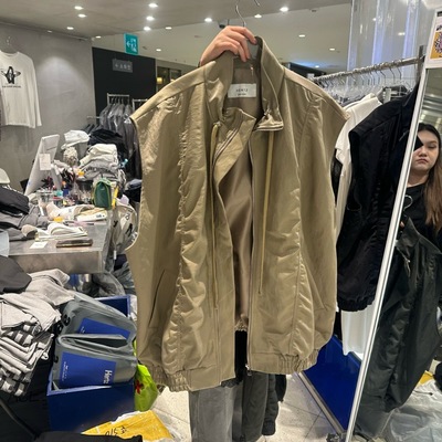 韩国东大门代购2025秋冬新款hertz 棒球领宽松背心马甲