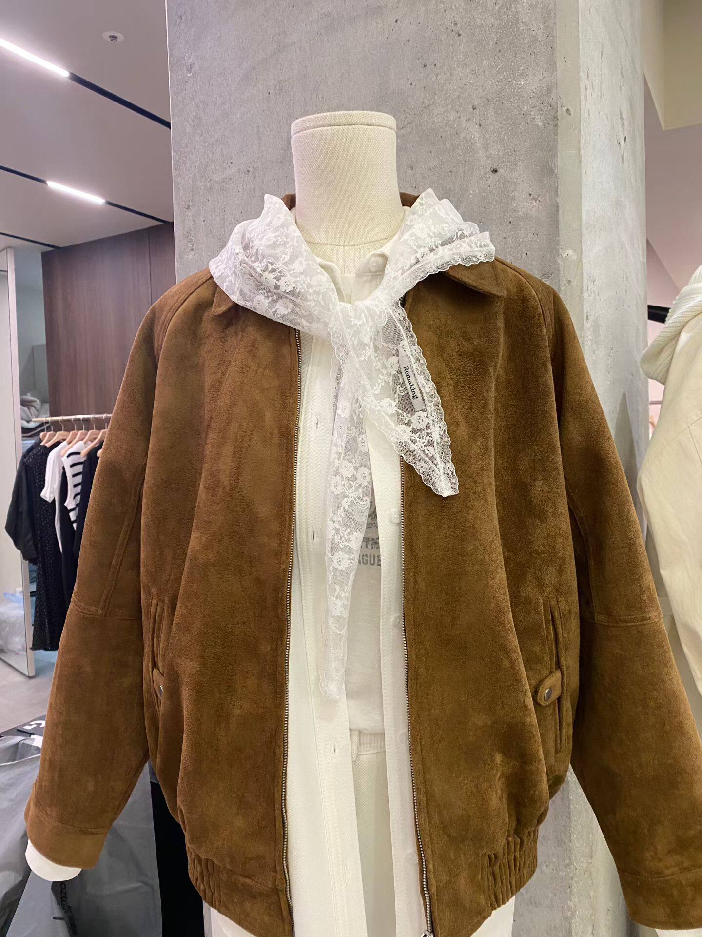 韩国东大门代购2026新品remaking休闲蕾丝飘带百搭假领子装饰领巾