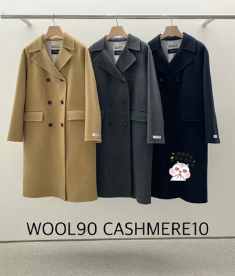 打折 韩国东大门代购2025Legacy bone简约双排客双面羊绒大衣外套