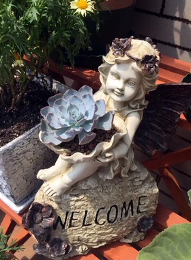 庭院别墅美式风复古天使家居装饰