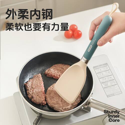 烙饼硅胶铲耐高温不粘锅专用铲子不伤锅烘焙刮刀厨房家用炒菜锅铲