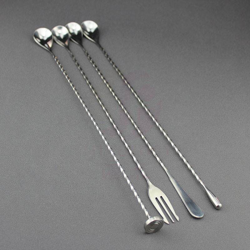 搅拌棒食品级不锈钢咖啡日式酒术长柄吧更吧勺鸡尾酒酒吧调酒搅勺