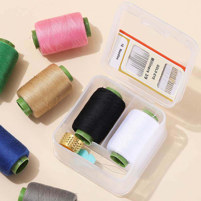 针线 线收纳盒粗线 线补衣服家用高质量缝纫线 线黑白缝衣线 线彩