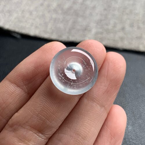 天然A货缅甸翡翠 平安扣 尺寸 : 16.6-4.5