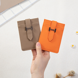 网红卡包女2025新款小众ins抽拉式卡片包轻薄卡套证件包高级质感