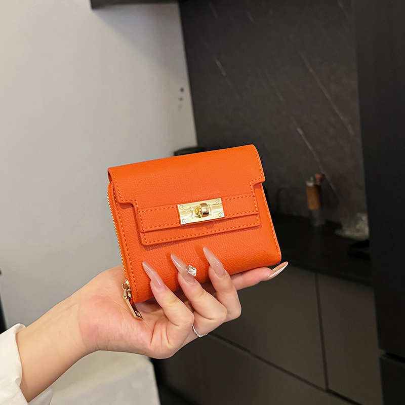 凯莉设计拉链钱包大容量收纳卡包