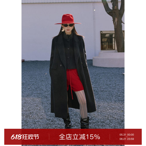 毛呢马甲+毛呢外套两件套