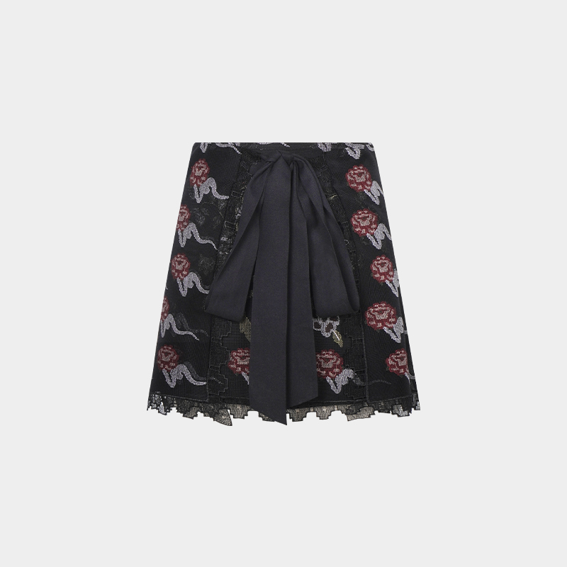 新中式、龙蕾丝刺绣花片透视性感、前后都可