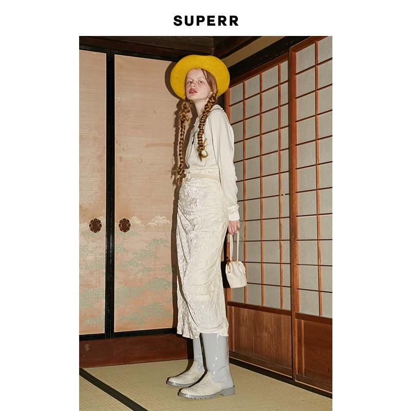 SUPERR vol.17 °×É«¼¡ÀíÌõÈÞÃæÁϳéÖåºÏÉí¸ßÑü°ëȹ