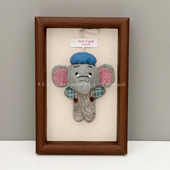 多尼古乐尼泊尔手工羊毛毡挂件委屈长鼻象玩偶包挂钥匙扣车挂礼物