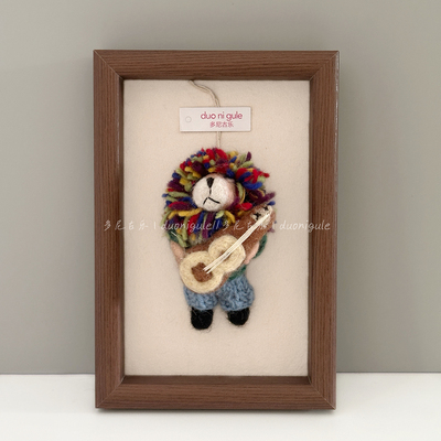 多尼古乐尼泊尔羊毛毡摇滚狮子