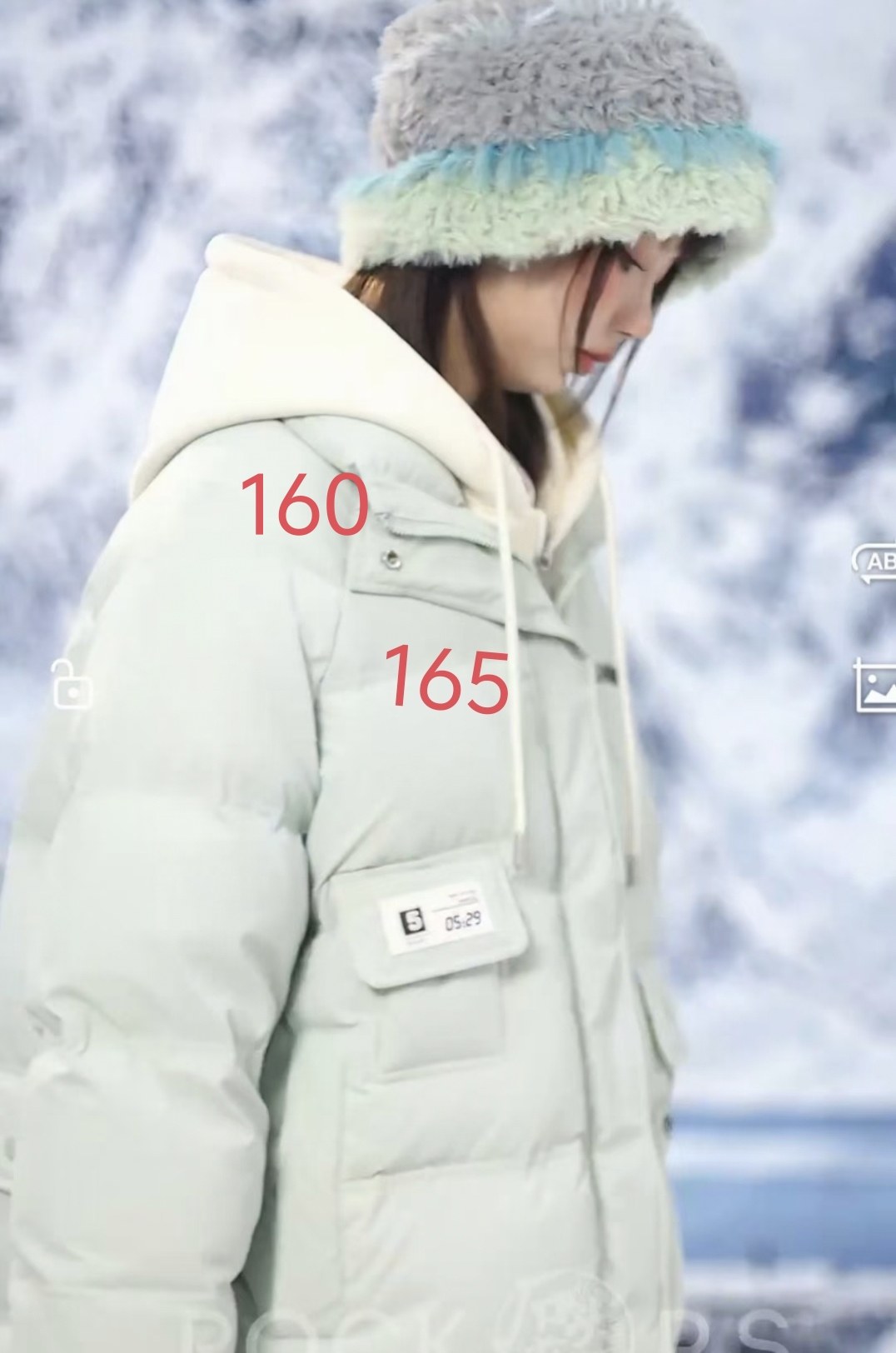 石头剪子布2024冬季新款加厚90白鸭绒女童外套
