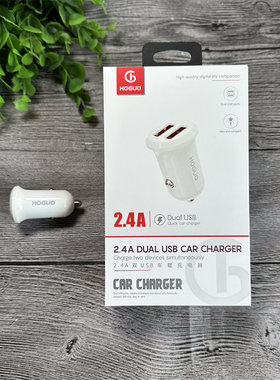 红果 GA16 双USb车充 车载双USB 2.4安 通用车载 批发