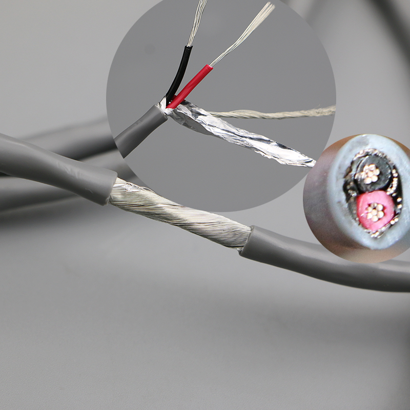 工程安装音频信号线RVVPSN2*0.37镀锡铜灰色双绞双芯话筒线咪线ZX