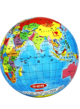 伊诺特世界地图玩具球地球仪