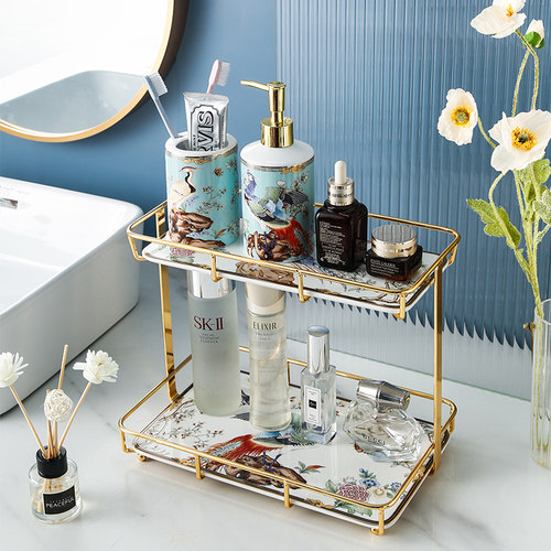 卫生间轻奢风简约首饰浴室置物架