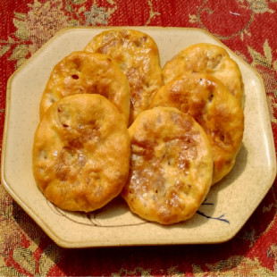 点心尤溪征东肉光饼传统咸香糕点缸炉酥脆建瓯福清零食 福建省老式