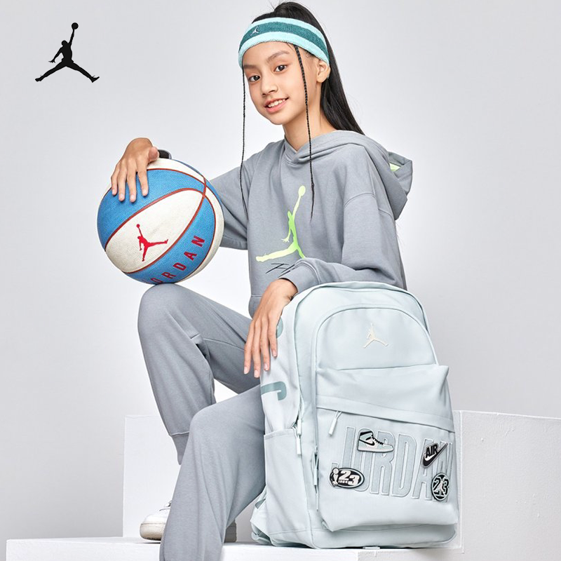 耐克jordan书包男生初中高中大学生大容量女2026新款aj乔丹双肩包										
