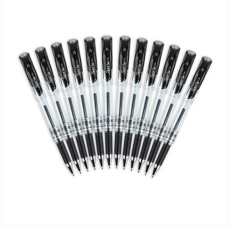 齐心 GP1111运动风中性笔大容量水性笔练字签名签字笔0.7mm 12支/,文具电教/文化用品/商务用品,中性笔,淘宝优惠券,粉丝福利购,淘宝优惠卷