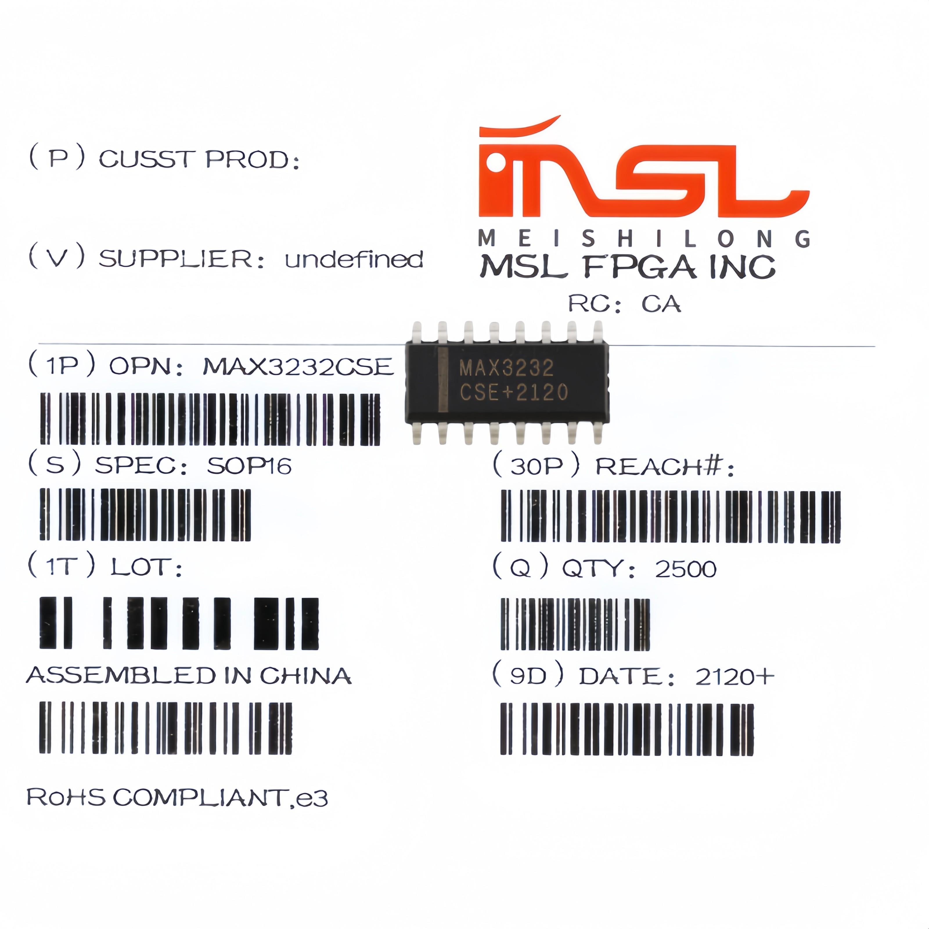 原装MAX3232CSE美时龙