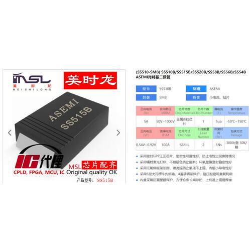 SS515B/SK515B美时龙芯片配齐