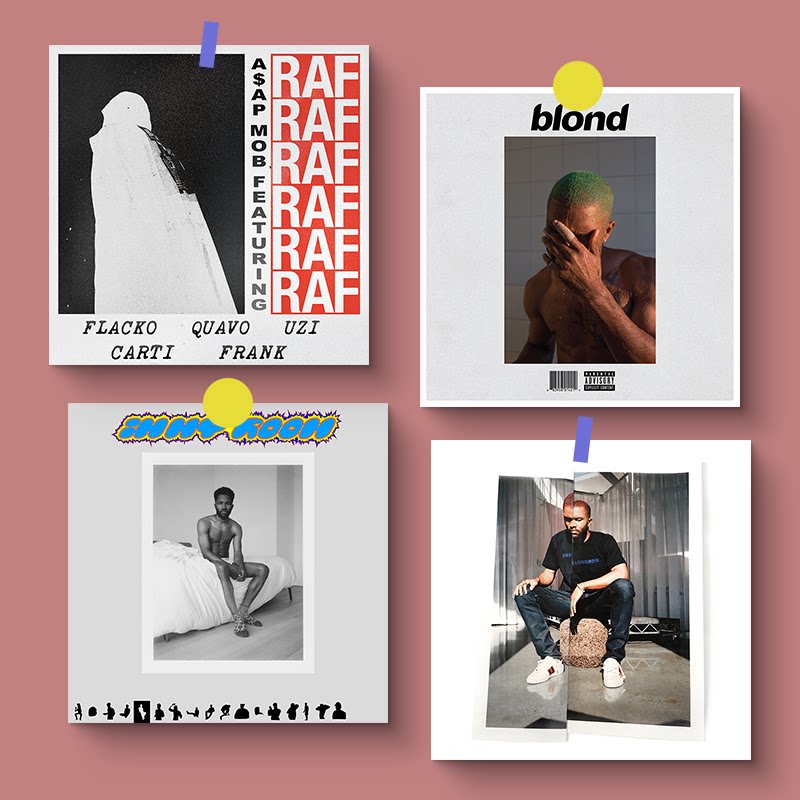 frank ocean专辑封面小海报欧美嘻哈歌手弗兰克奥申blonde装饰画