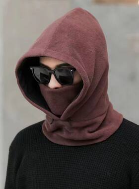 冬季保暖口罩帽子男女护耳围脖防风帽一体骑车防寒面罩滑雪雷锋帽