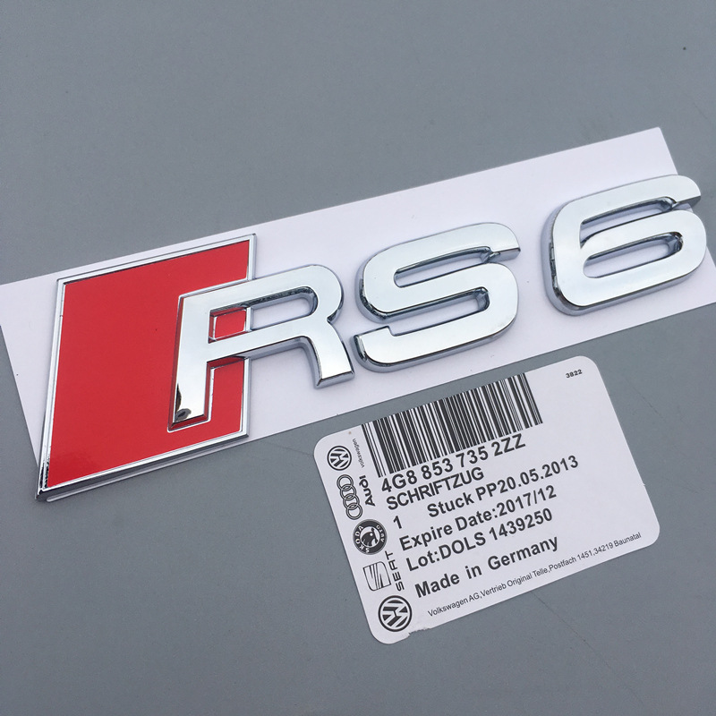 用于奥迪原厂车标s8车标S3 S4 S5 S6 S7字标RS3 4 5 6 7标志尾标