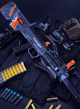 QBZ-95式电动玩具突击步枪手自一体倍镜调节带榴弹炮软弹抛壳枪