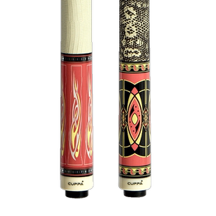 CUPPA午夜午后粉色台球杆中式黑8美式九球杆大头八球中头桌球黑八