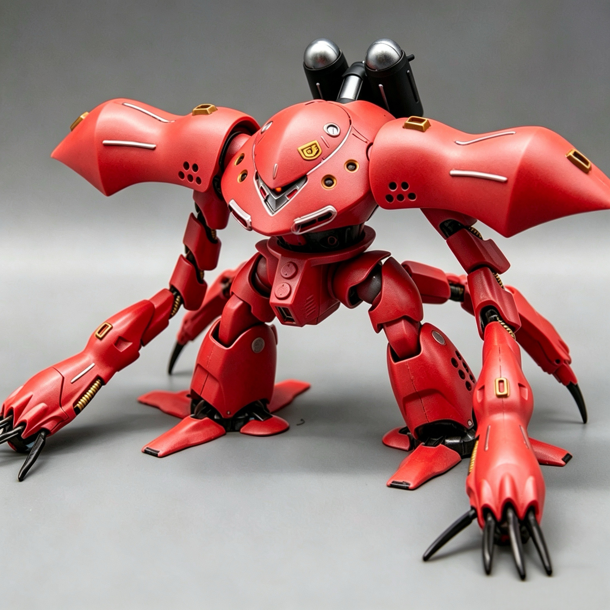 GL 中国红HGUC 037 1/144高战蟹长手蟹 魔蟹红色 拼装模型带水贴