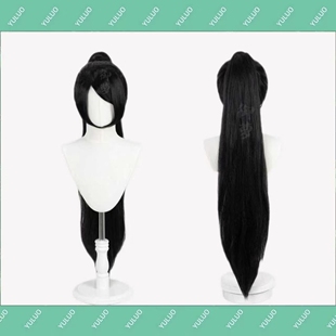 游戏无畏契约贤者cos假发 瓦罗兰特Sage 单马尾玫瑰网打毛顶 御萝